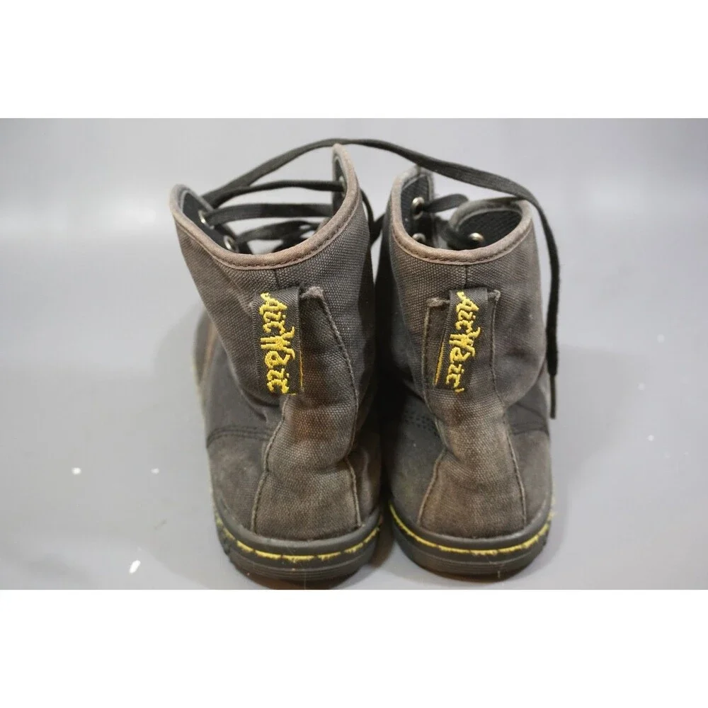 Doc Dr. Martens Shoreditch Black Canvas Boots Women's Size US 8 UK 6 EU 39